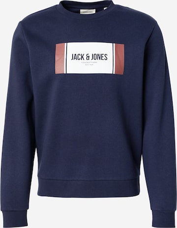 JACK & JONESSweater majica 'JJHAYATO' - plava boja: prednji dio