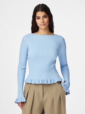 PIECES Gebreid vest 'PCRagnhild' in Blauw