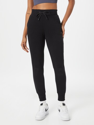 4F Tapered Workout Pants in Black: front