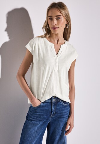 STREET ONE Shirt in Weiß: Vorderseite