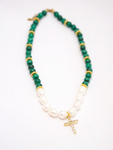 Secret Stones Kette 'Necklace the magic of change' in Grün: Vorderseite