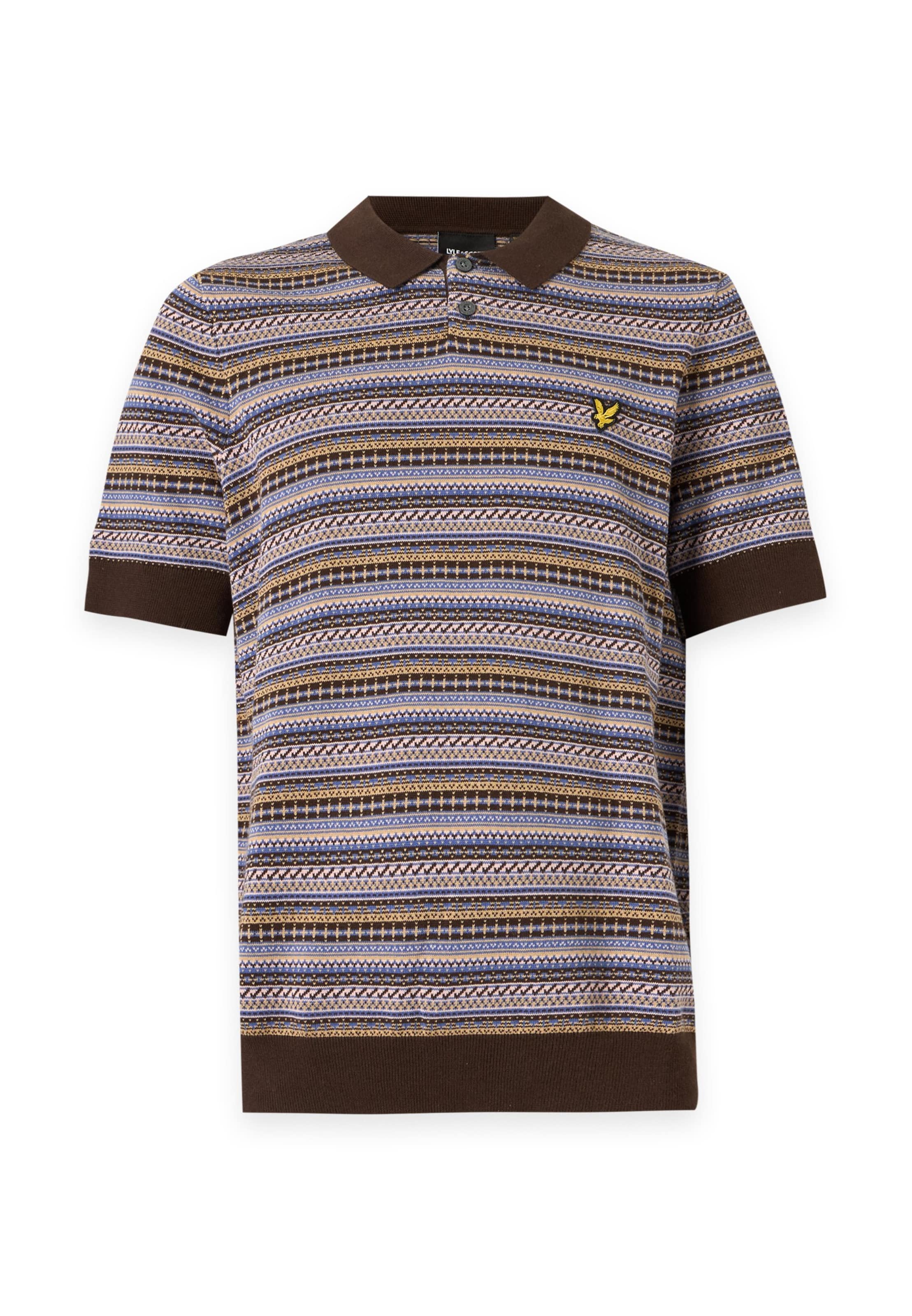 Pull-over 'Fairisle' Lyle & Scott en beige : devant