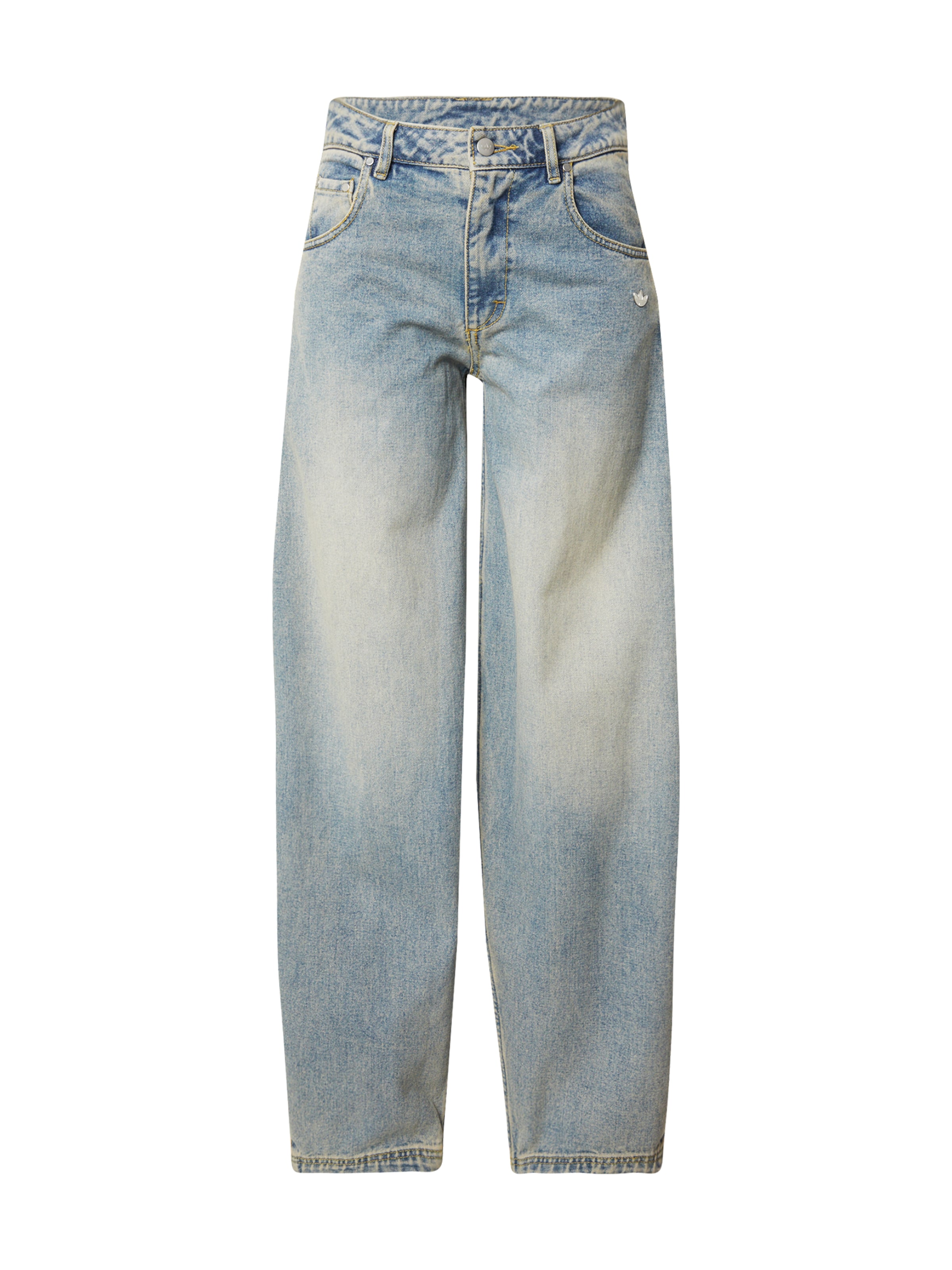 Baggy Jeans 'ESS' de la ADIDAS ORIGINALS pe albastru: față