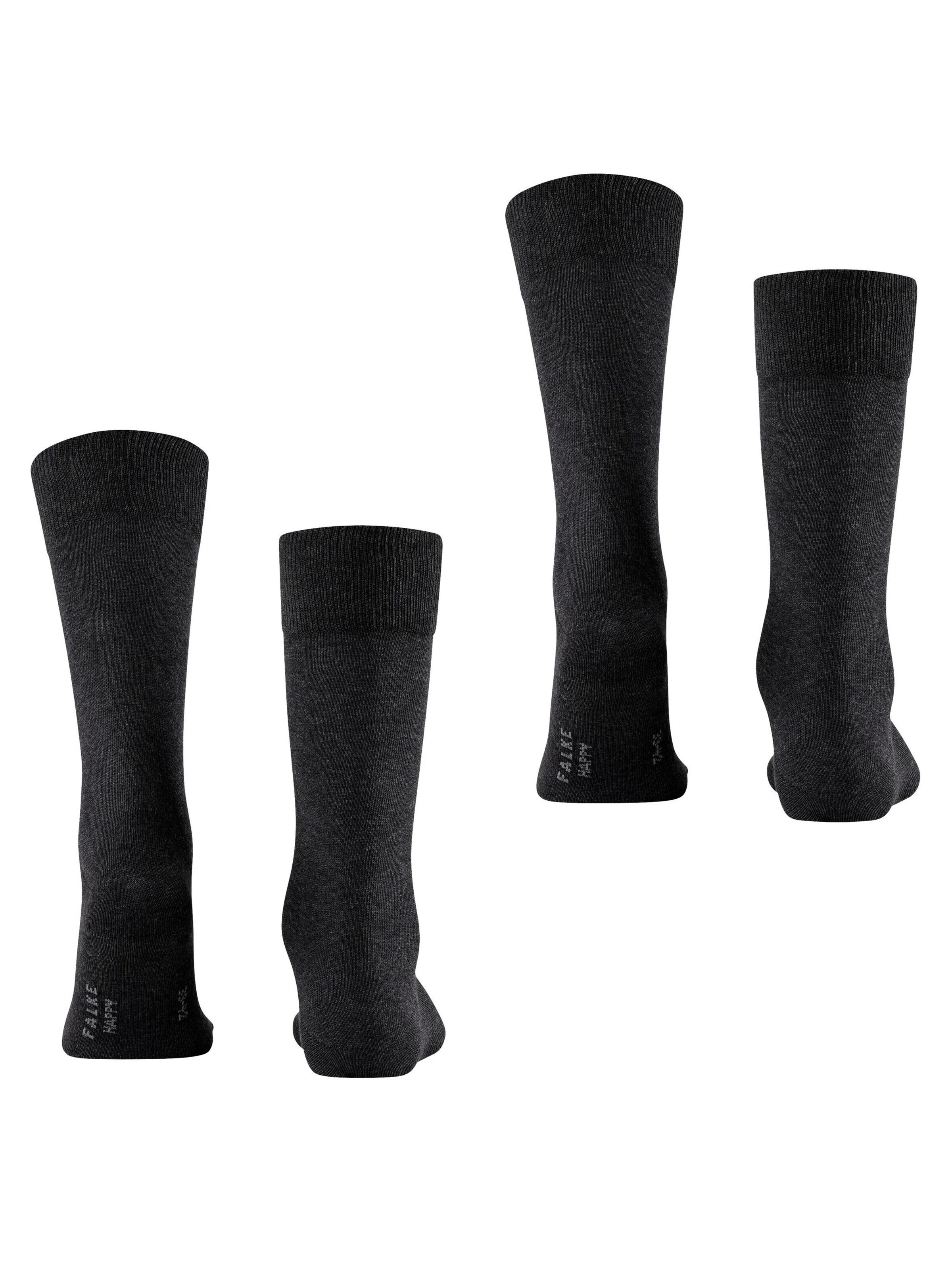FALKE Socks 'Happy 2-Pack' in Grey