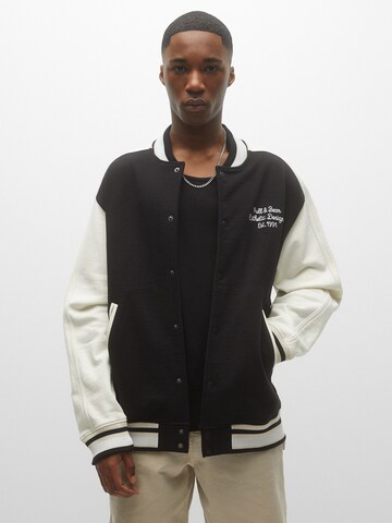 Pull&Bear Between-Season Jacket in Black: front