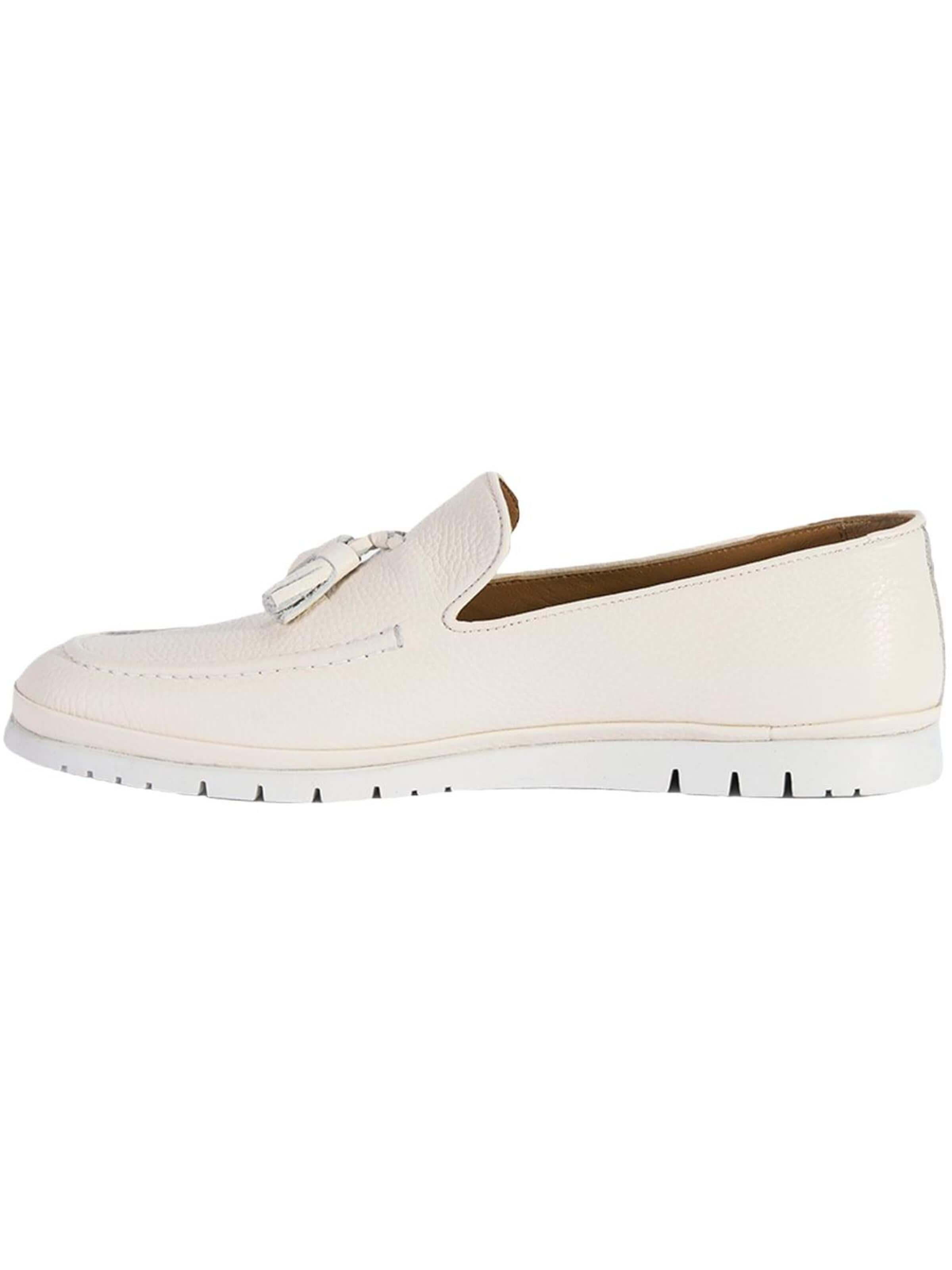 Mocassin 'DESA Herren-Lederslipper mit Quasten' Desa en blanc : devant