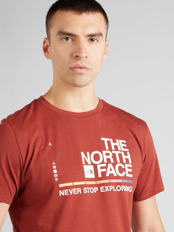 THE NORTH FACE Funkční tričko – hnědá