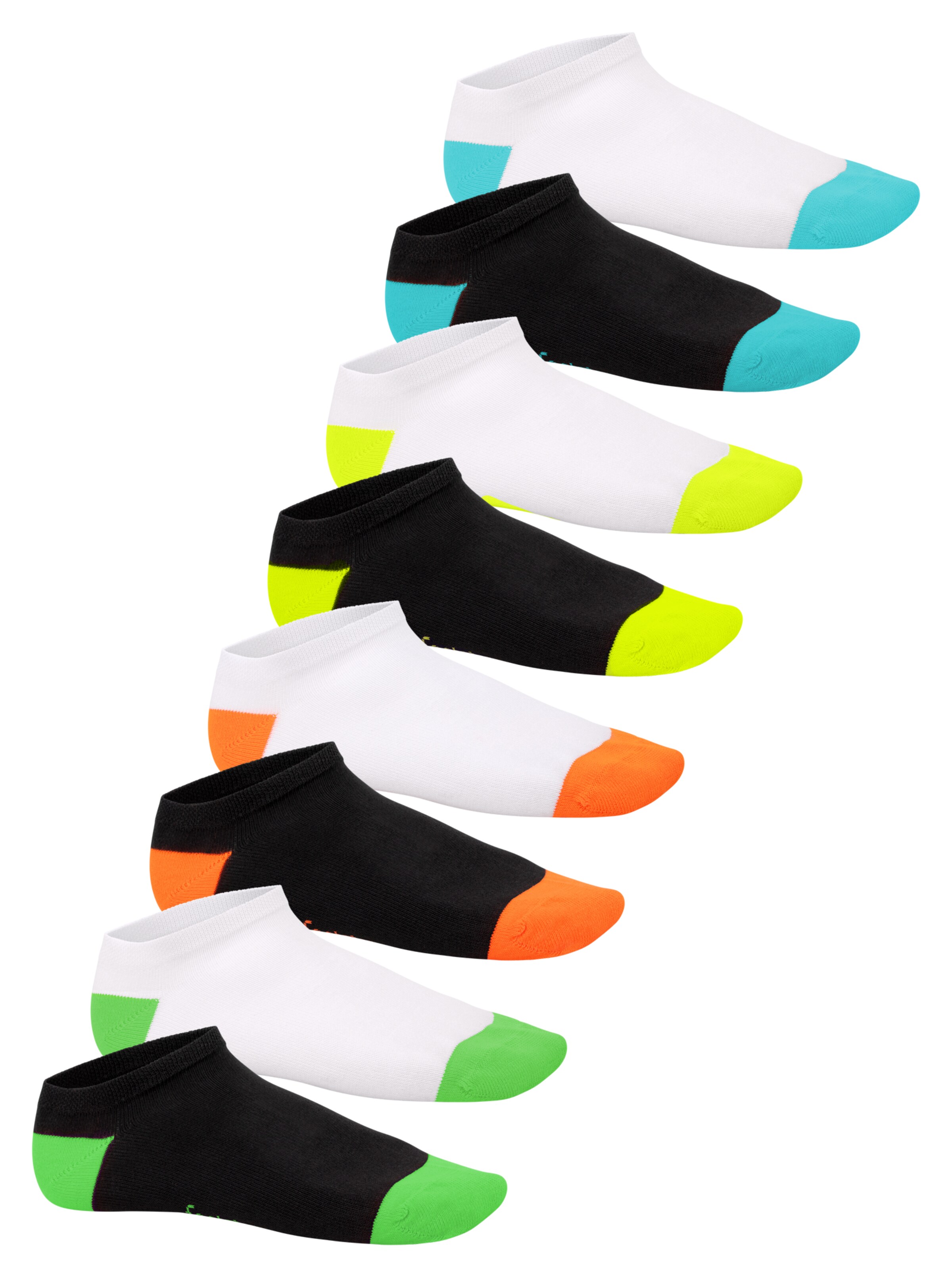 footstar Füßlinge 'Neon'‌‌‌ in Grün: Vorderseite