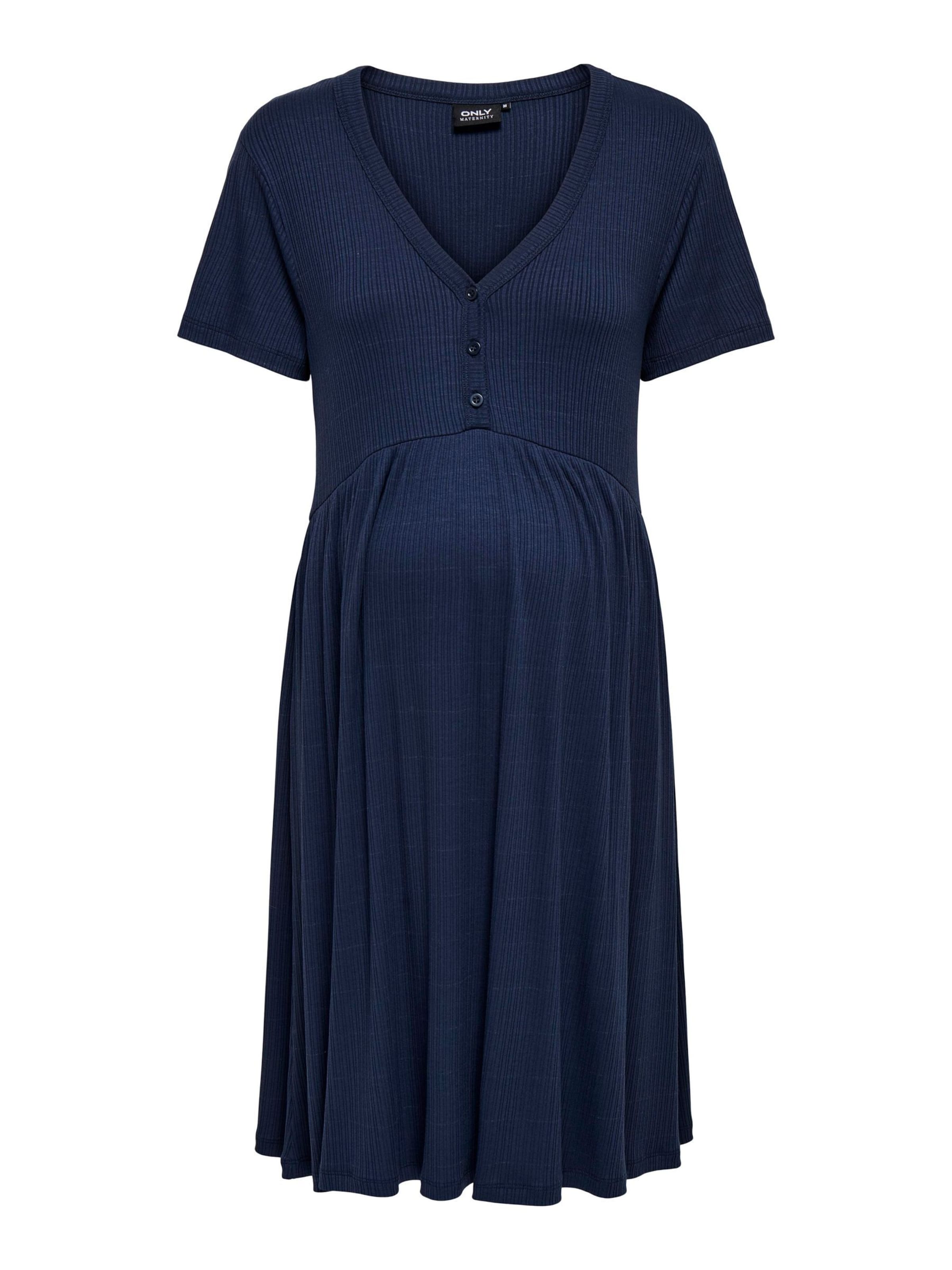 Only Maternity Jurk 'CAMONI' in Blauw
