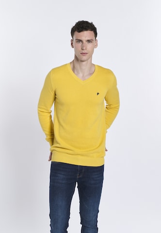 DENIM CULTURE - Pullover ' ROMEO ' em amarelo