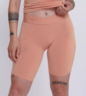 Pantaloni modellanti 'Go Allround Cyclist' di SLOGGI in arancione: frontale