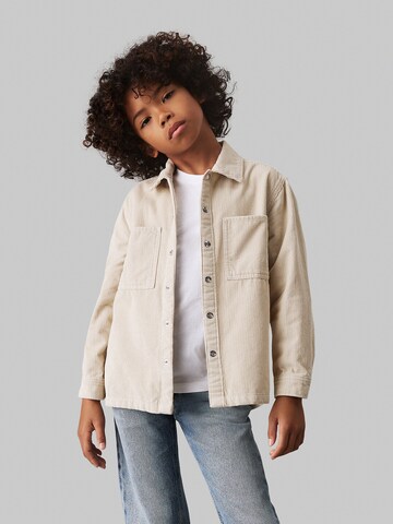 Calvin Klein Jeans Regular Fit Hemd in Beige: Vorderseite