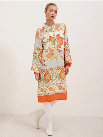 Bigdart - Vestidos camiseiros em laranja