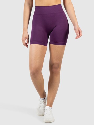 Smilodox Slim fit Sports trousers ' Harly ' in Purple: front
