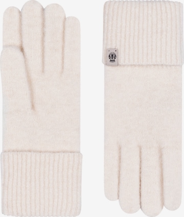 Mezzoguanti 'SNOW TIME' di Roeckl in bianco: frontale