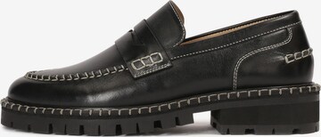 Kazar Studio Moccasins in Black: front