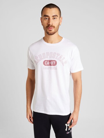 AÉROPOSTALE - Camiseta 'CA-87' en blanco: frente