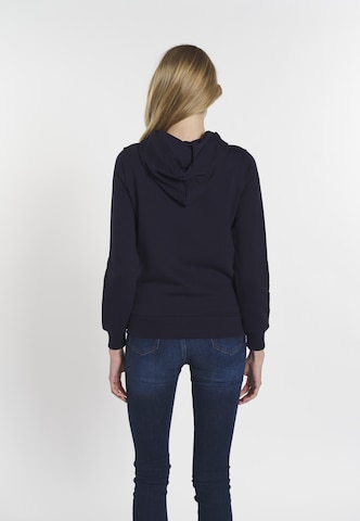 DENIM CULTURE Zip-Up Hoodie 'Yasenia' in Blue