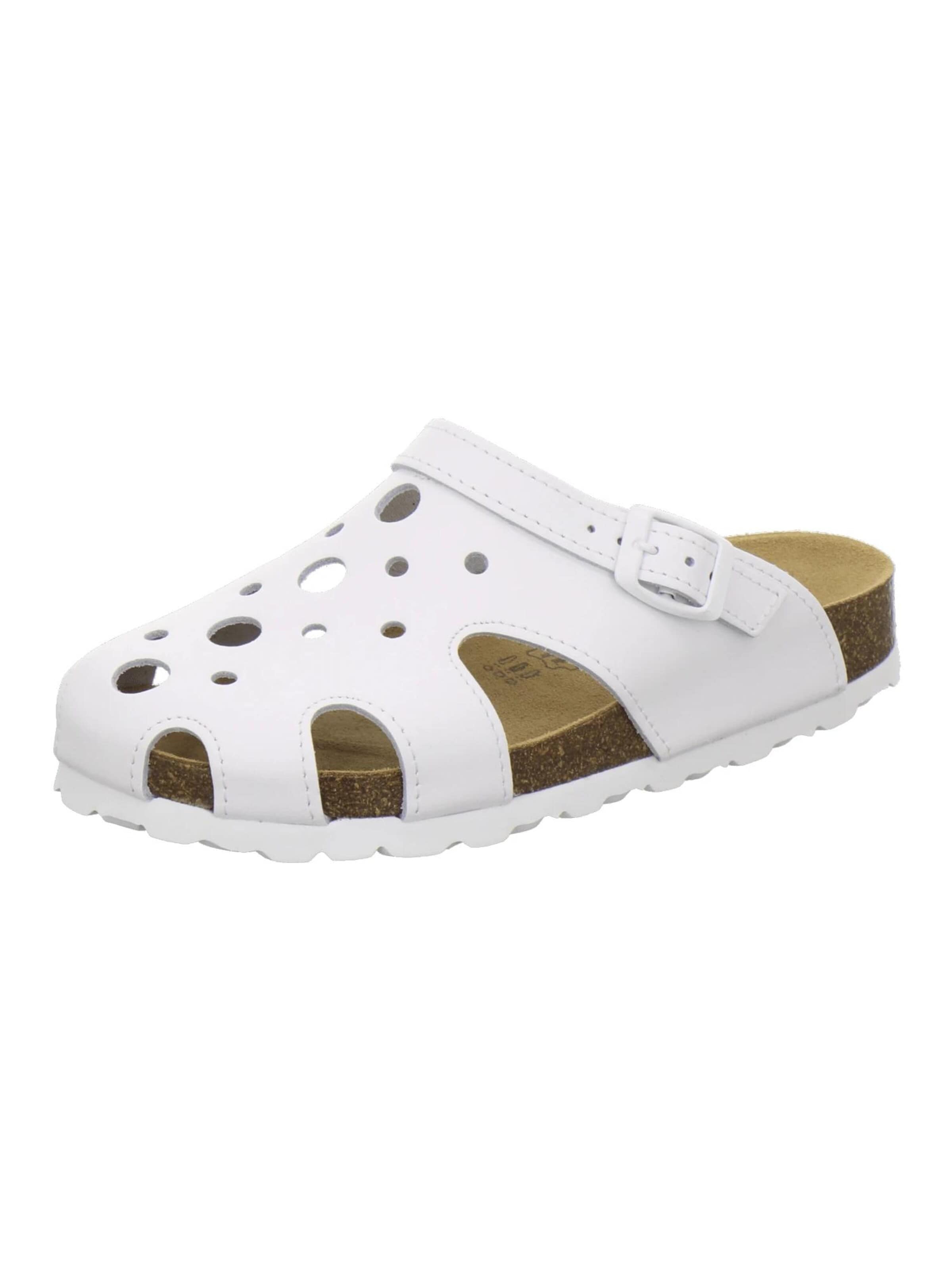 AFS-Schuhe Clogs 'Clogs Damen Arbeitsschuh weiss' in Wit: voorkant
