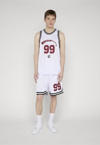 ROCAWEAR - Regular Calças 'Baller' em branco