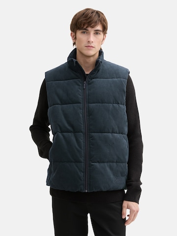 TOM TAILOR DENIM Bodywarmer in Groen: voorkant