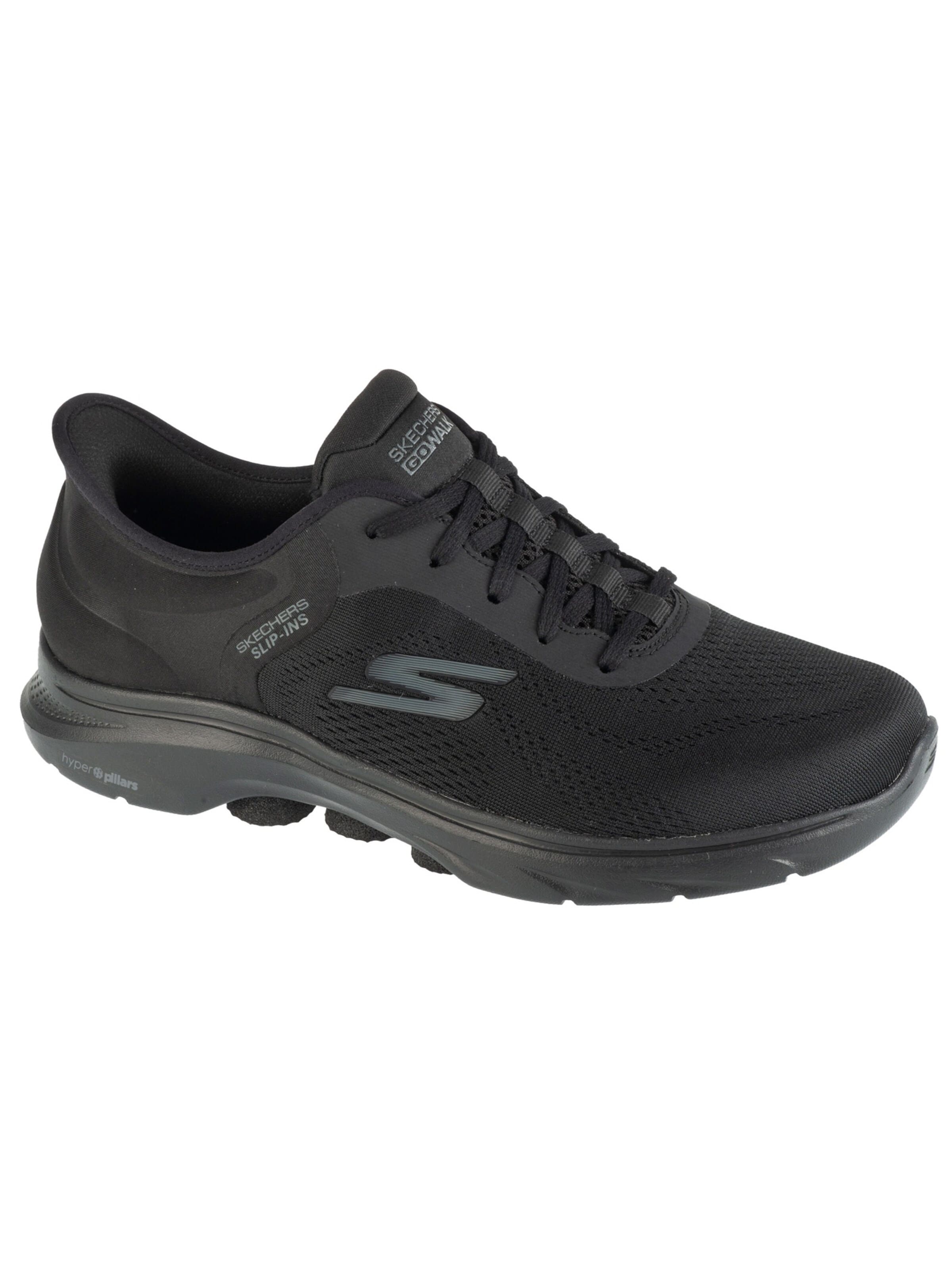 SKECHERS Platform trainers 'Go Walk 7 - Valin' in Black: front