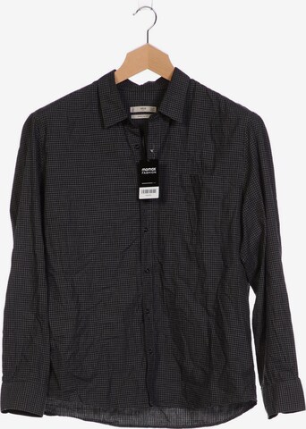 MANGO MAN Button Up Shirt in XXL in Grey: front