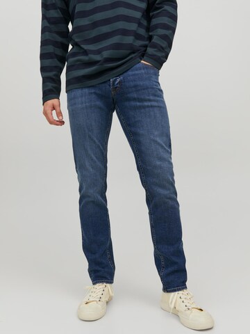 JACK & JONES Slim fit Jeans 'JJGLENN' in Blue: front
