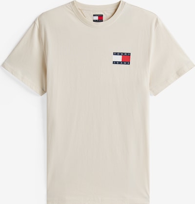 Marškinėliai 'ESSENTIAL' iš Tommy Jeans, spalva – kremo / tamsiai mėlyna / raudona / balta, Prekių apžvalga