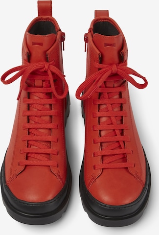 CAMPER Lace-Up Ankle Boots 'Brutus' in Red