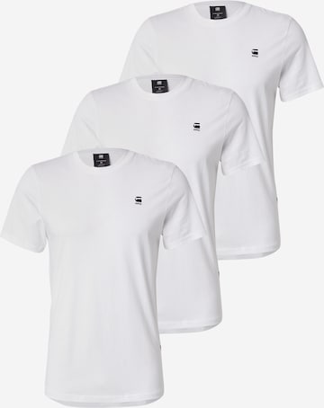 G-STAR Тениска 'Graw' в бяло: отпред