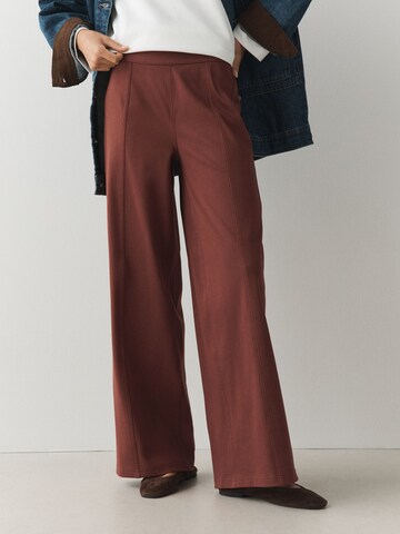 Next Wide leg Leggings in Bruin: voorkant
