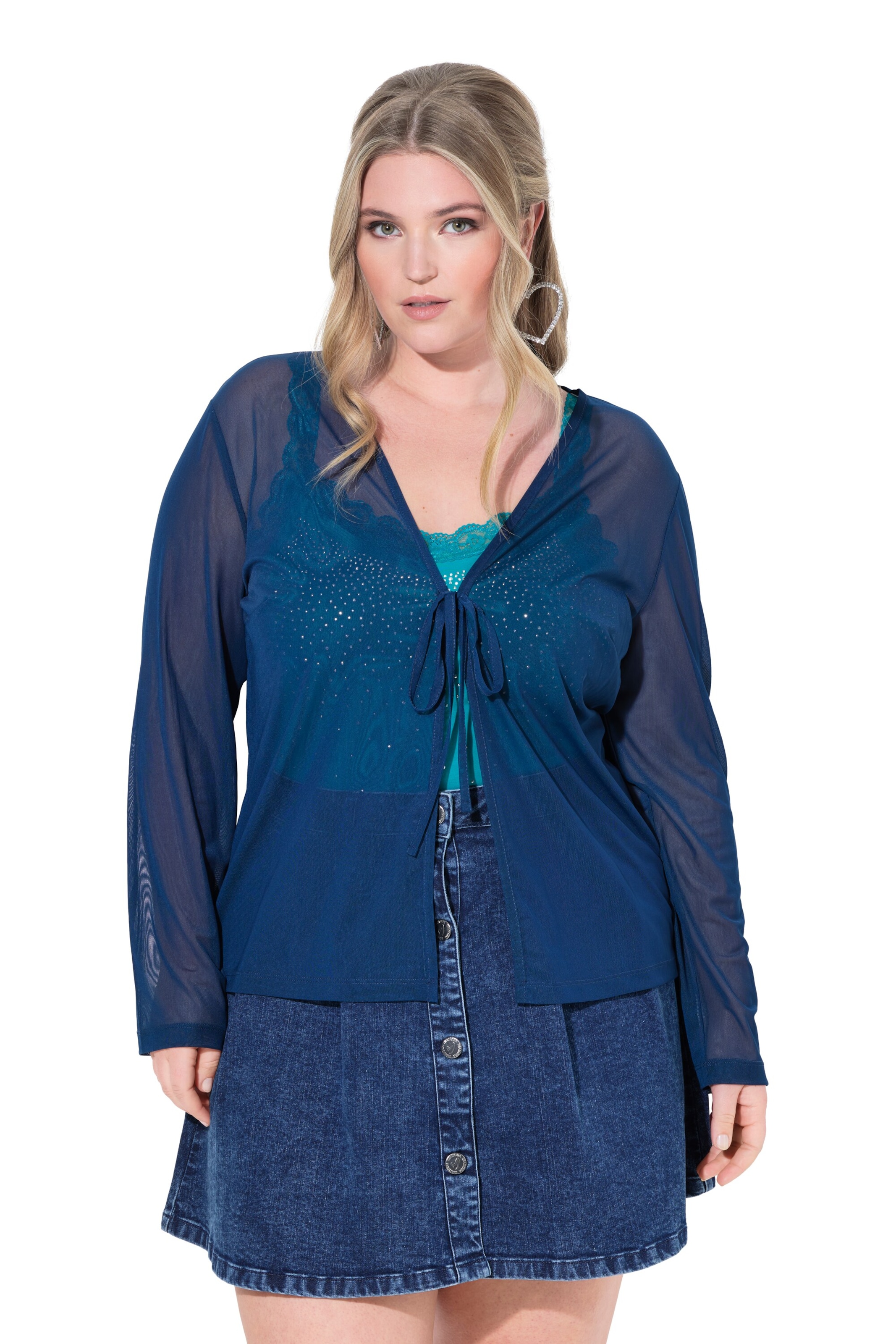 MIAMODA Tussenjas in Blauw: voorkant