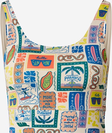 Hey Honey Bustier Urheilurintaliivit 'Paradiso' värissä monivärinen: etupuoli