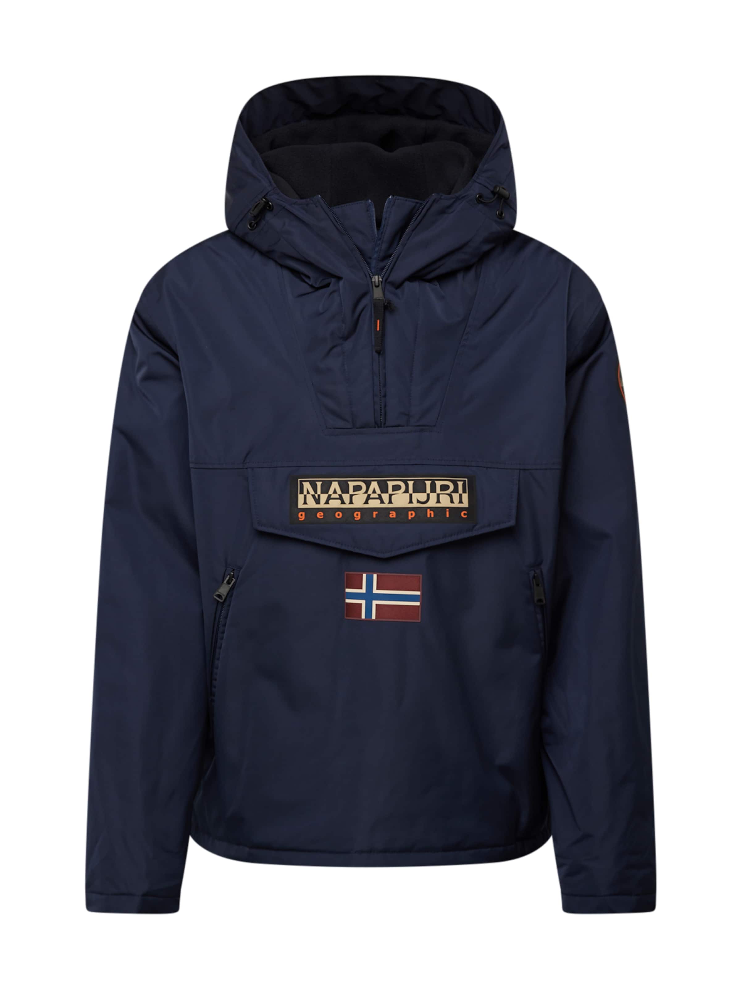 NAPAPIJRI Přechodná bunda – modrá: přední strana