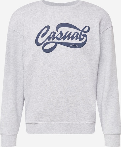 Casual Friday Sweater majica 'Sage' u mornarsko plava / siva melange, Pregled proizvoda