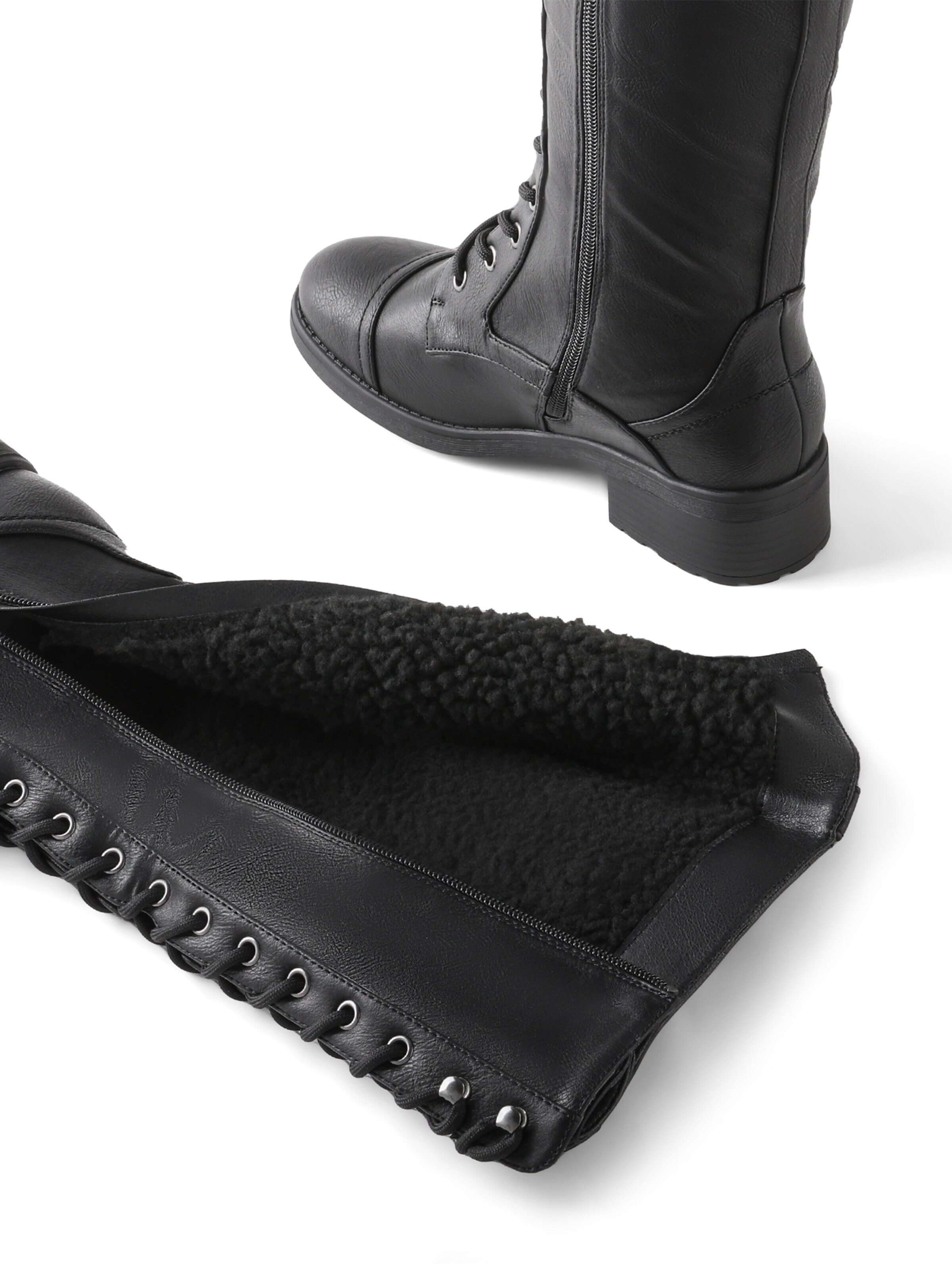 Dream Pairs Overknee laarzen in Zwart