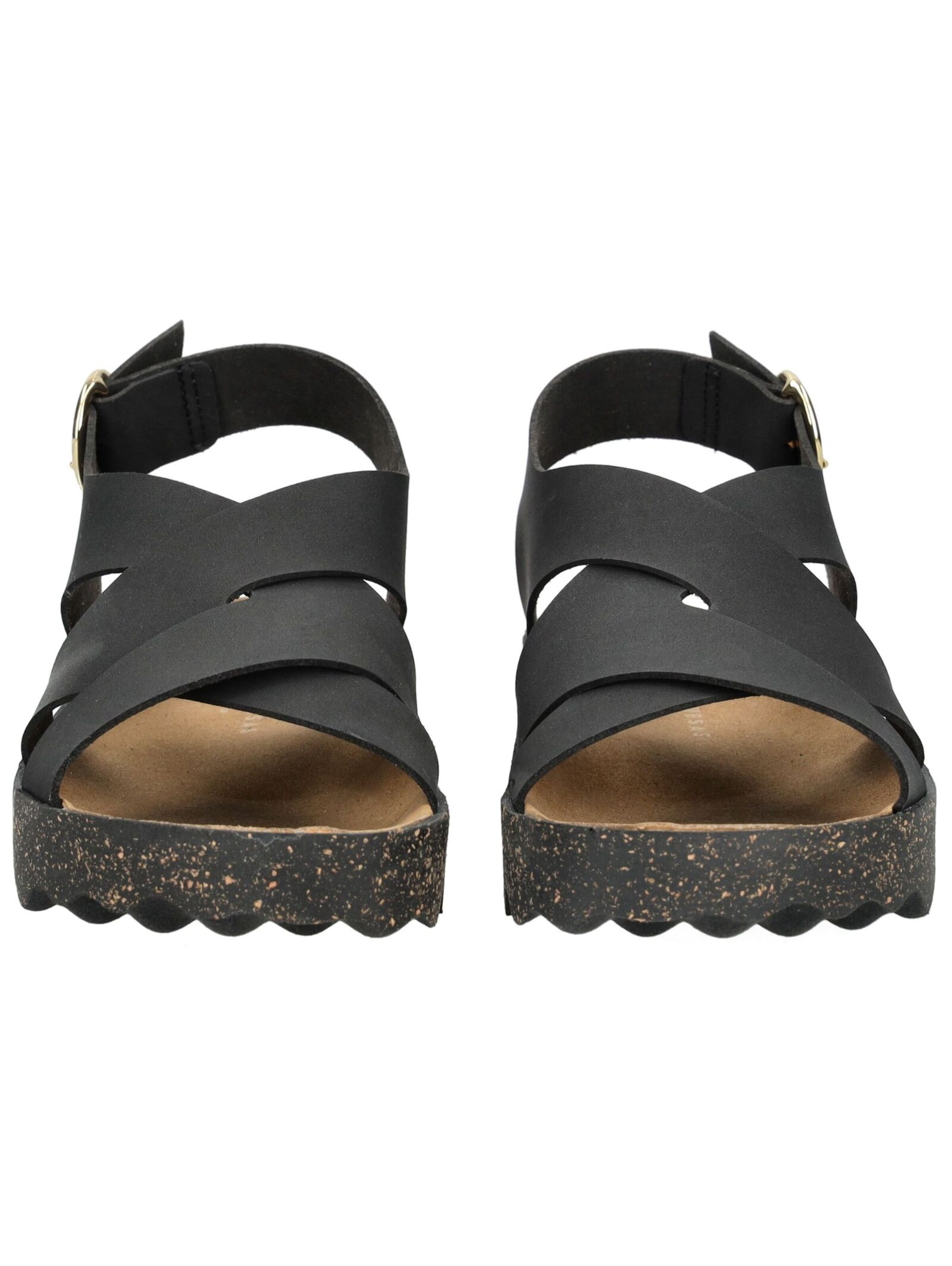 Asportuguesas Sandalen met riem in Zwart