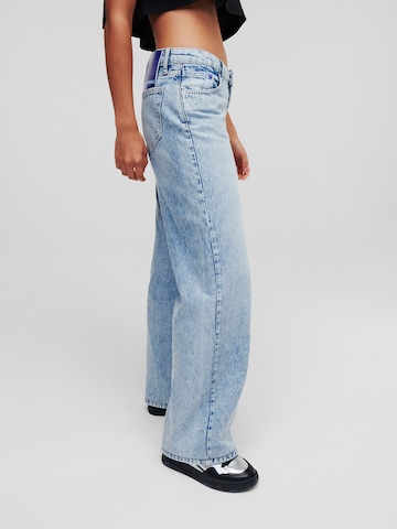 Largi Jeans de la Karl Lagerfeld pe albastru