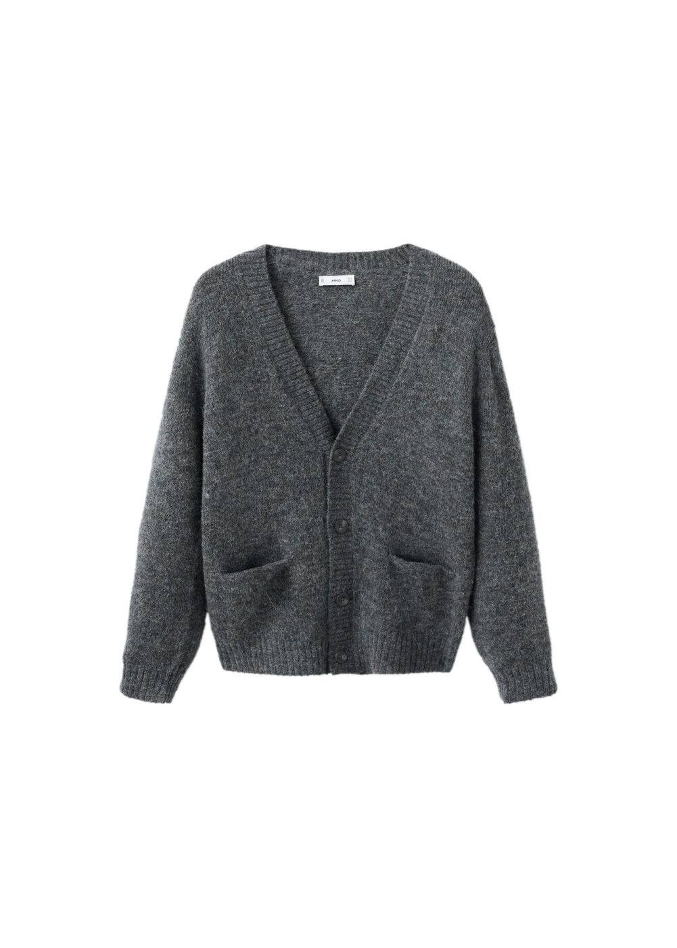 MANGO MAN Cardigan mantua in Grau: Vorderseite