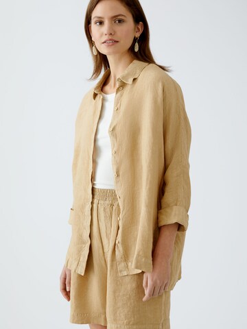 OUI Blouse in Beige: front