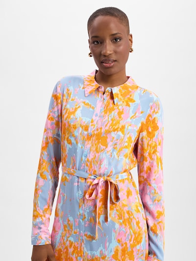 mbym Kleid 'Sicca-M' in rauchblau / hellblau / orange / hellpink, Produktansicht
