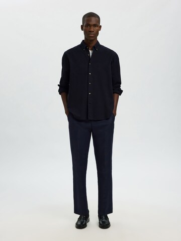 SELECTED - Ajuste regular Camisa en azul