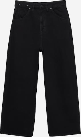 Pull&BearBaggy Traperice - crna boja: prednji dio