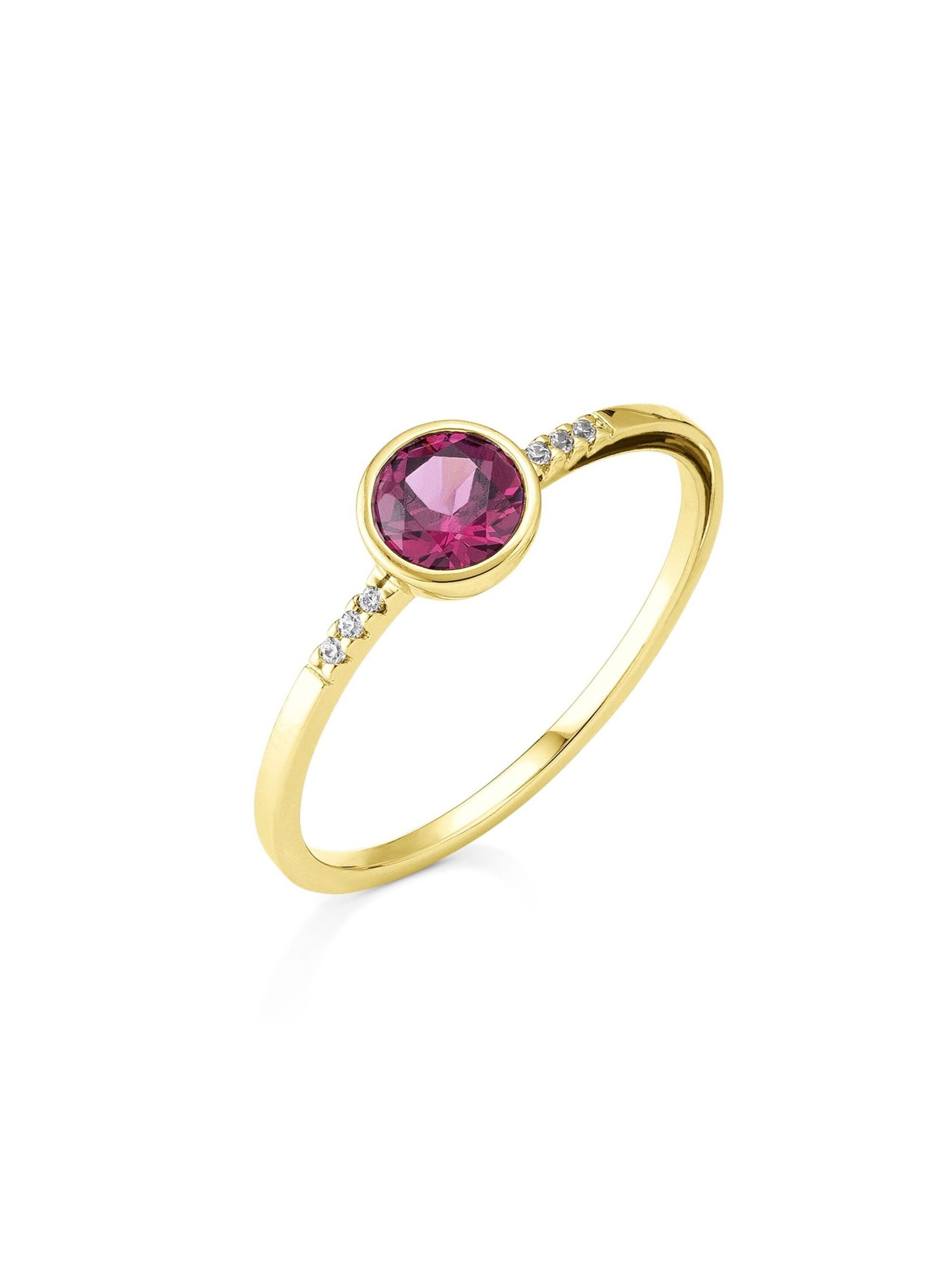 Orolino Ring in gold / pink, Produktansicht