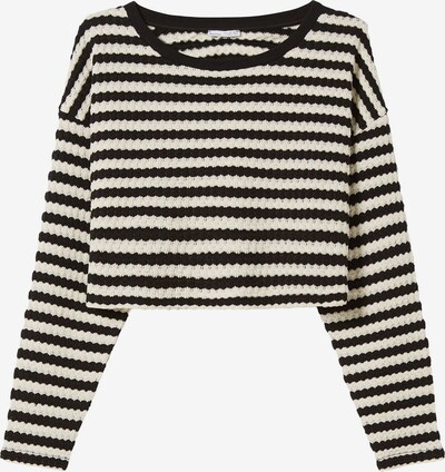 Pullover Bershka di colore nero / bianco, Visualizzazione prodotti