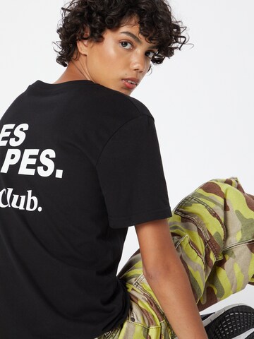 Les Petits Basics Μπλουζάκι 'Les Alpes' σε μαύρο