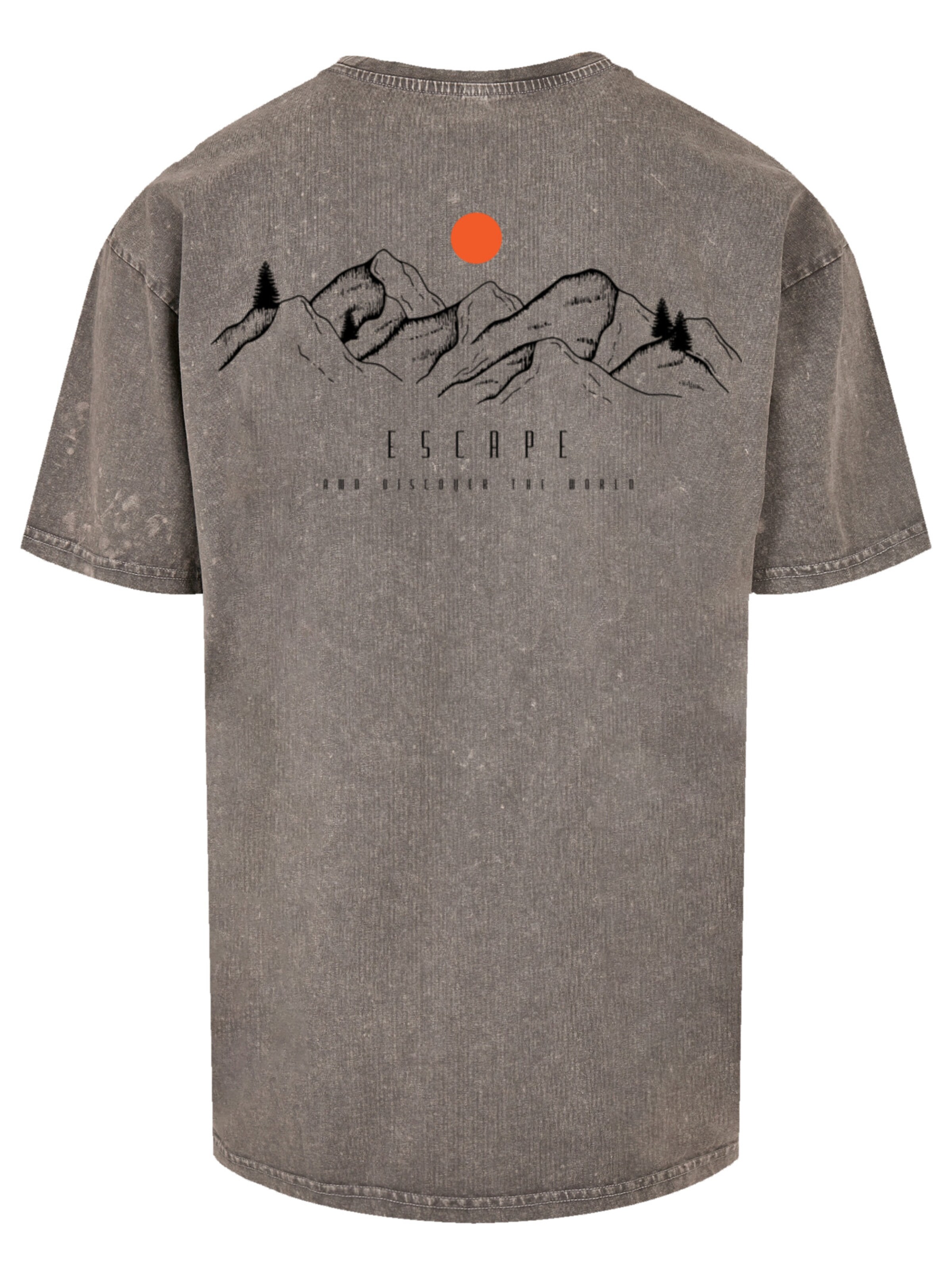 T-Shirt 'Discover the world' F4NT4STIC en gris