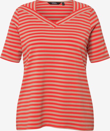 T-shirt Ulla Popken en orange : devant