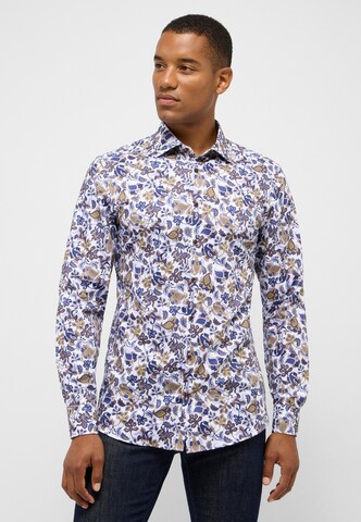 ETERNA Slim Fit Hemd in Gelb: Vorderseite